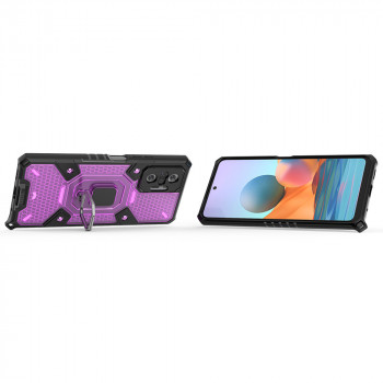 Husa telefon Xiaomi Redmi Note 10 Pro / Note 10 Pro Max - Techsuit Honeycomb Armor - Rose-Violet - Img 2