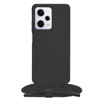 Husa telefon Xiaomi Redmi Note 12 Pro / Poco X5 Pro - Techsuit Crossbody Lanyard - Black