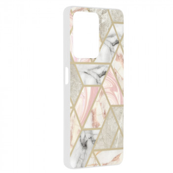 Husa telefon Xiaomi Redmi Note 12 Pro / Poco X5 Pro - Techsuit Marble Series - Pink Hex - Img 2