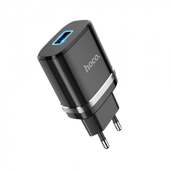 Incarcator Priza USB-A, 10W, 2.4A - Hoco Ardent (N1) - Black - Img 2