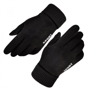 Manusi Touchscreen - Techsuit Suede (ST0009) - Black - Img 2