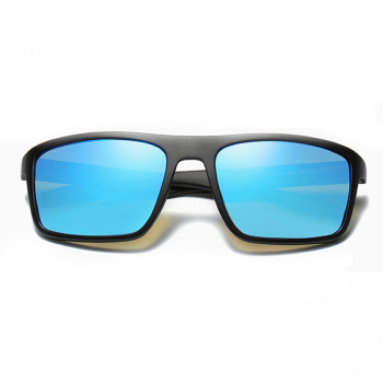 Ochelari de Soare - Techsuit Polarised TR90 (MM101) - Matte Black / Ice Blue - Img 2