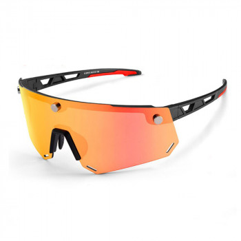 Ochelari pentru Ciclism - RockBros (SP213BK) - Orange Black - Img 3