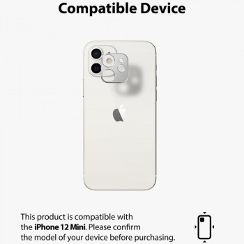 Protectie Camera pentru iPhone 12 mini - Ringke Camera Styling - Silver - Img 2