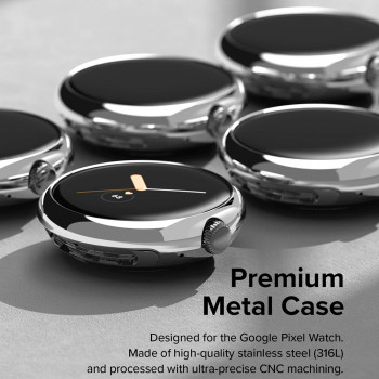 Rama pentru Pixel Watch - Ringke Bezel Styling - Glossy Silver - Img 2