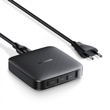Statie de Incarcare 3 X Type-C, USB 100W - Ugreen (70870) - Black - Img 1