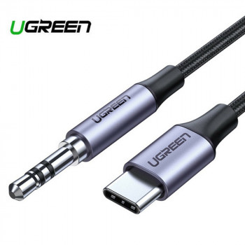 Cablu Audio Adaptor Type-C la Jack 1m - Ugreen (30633) - Deep Gray - Img 3