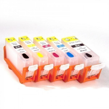 Cartus reincarcabil galben pt CANON CLI-526 YELLOW cip autoresetabil CLI526 refilabil cu chip auto-resetabil - Img 2