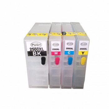 Cartuse reincarcabile pt CANON PGI-2500XL PGI2500-XL autoresetabile pachet 4 cartuse