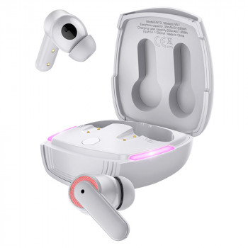 Casti Gaming Wireless Noise Cancelling - Hoco Magic Flow (EW13) - Gray - Img 1