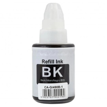 Cerneala pentru Canon GI-490 CISS - Black, BS0663C001AA compatibila GI490, 135 ml