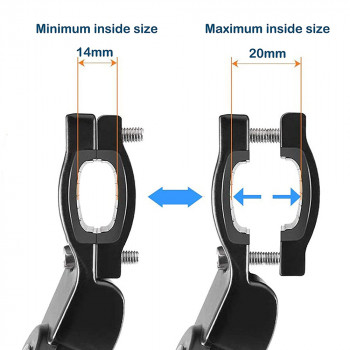Cric Bicicleta 35-38cm - RockBros Adjustable Lenght (2011-7ABK) - Black - Img 4