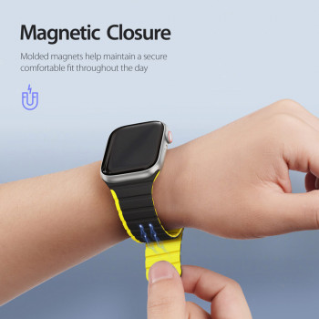 Curea pentru Apple Watch 1/2/3/4/5/6/7/8/SE/SE 2 (38/40/41mm) - Dux Ducis LD Series - Green - Img 3