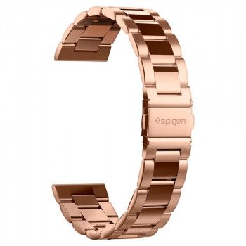 Curea pentru Samsung Galaxy Watch 4/5/Active 2, Huawei Watch GT 3 (42mm)/GT 3 Pro (43mm) - Spigen Modern Fit 20mm - Rose Gold - Img 2