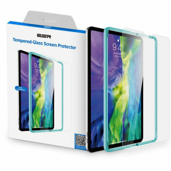 Folie pentru tableta iPad Pro 12.9 (2018 / 2020 / 2021 / 2022) - ESR Tempered Glass 9H - Clear - Img 2