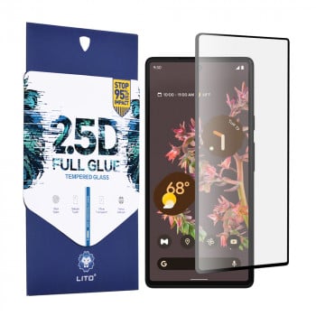 Folie protectie telefon Google Pixel 6 - Lito 2.5D FullGlue Glass - Black