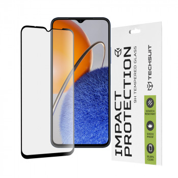 Folie protectie telefon Huawei nova Y61 - Techsuit 111D Full Cover / Full Glue Glass - Black