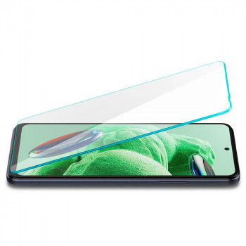 Folie protectie telefon Xiaomi Redmi Note 12 4G / Note 12 5G / Poco X5 (set 2) - Spigen Glas.tR Slim - Clear - Img 4