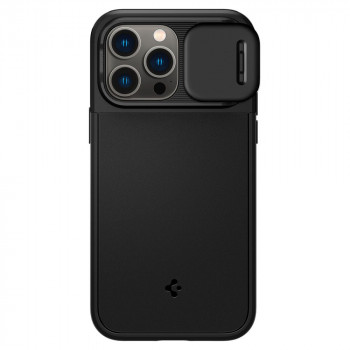 Husa iPhone 14 Pro Max - Spigen Optik Armor Mag - Black - Img 4