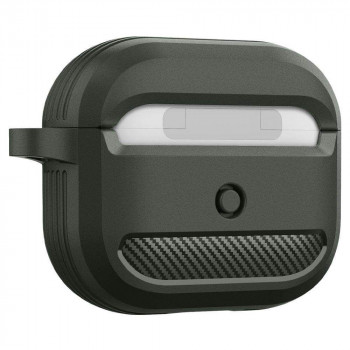 Husa pentru Apple AirPods 3 - Spigen Rugged Armor - Green - Img 4