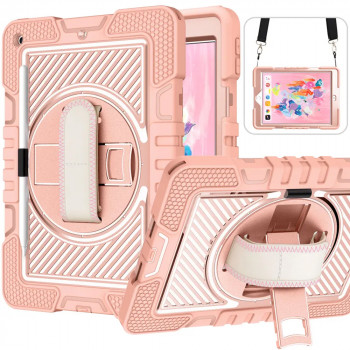 Husa pentru tableta iPad 9.7 (2017 / 2018) - Techsuit StripeShell 360 - Pink - Img 1