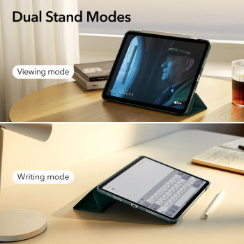 Husa pentru tableta iPad Pro 11 (2020 / 2021 / 2022) - ESR Ascend Trifold - Forest Green - Img 4