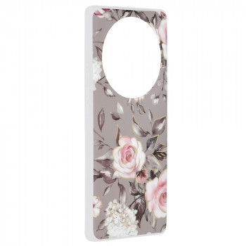Husa telefon Honor Magic5 Lite - Techsuit Marble Series - Bloom of Ruth Gray - Img 2