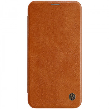 Husa telefon iPhone 12 Pro Max - Nillkin QIN Leather Case - Brown - Img 3