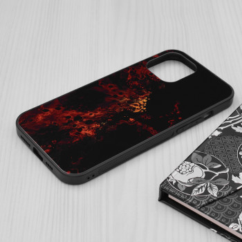 Husa telefon iPhone 12 Pro Max - Techsuit Glaze Series - Red Nebula - Img 3