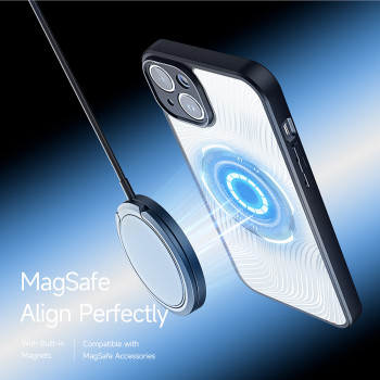Husa telefon iPhone 13 - Dux Ducis Aimo MagSafe Series - Black - Img 3