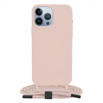 Husa telefon iPhone 13 Pro Max - Techsuit Crossbody Lanyard - Pink