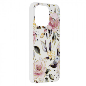 Husa telefon iPhone 13 - Techsuit Marble Series - Chloe White - Img 2