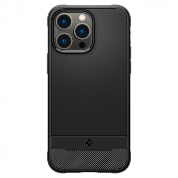 Husa telefon iPhone 14 Pro - Spigen Rugged Armor MagSafe - Black - Img 3