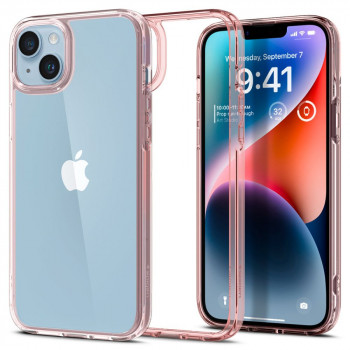 Husa telefon iPhone 14 - Spigen Ultra Hybrid - Rose Crystal