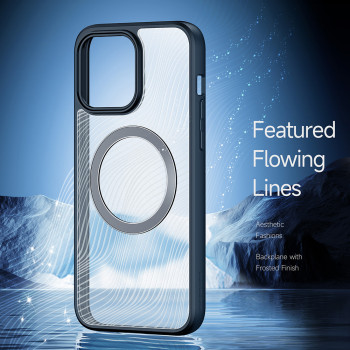 Husa telefon iPhone 15 Pro - Dux Ducis Aimo MagSafe Series - Black - Img 2