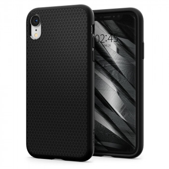 Husa telefon iPhone XR - Spigen Liquid Air - Black - Img 1