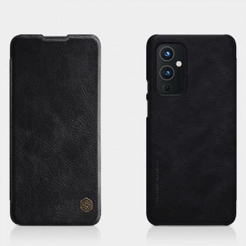 Husa telefon OnePlus 9 - Nillkin QIN Leather Case - Black - Img 3