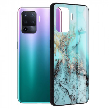 Husa telefon Oppo A94 4G / Reno5 Lite - Techsuit Glaze Series - Blue Ocean - Img 1