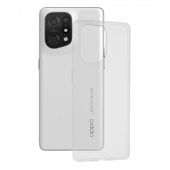 Husa telefon Oppo Find X5 - Techsuit Clear Silicone - Transparenta