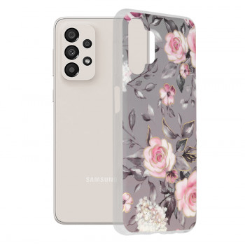 Husa telefon Samsung Galaxy A13 4G - Techsuit Marble Series - Bloom of Ruth Gray