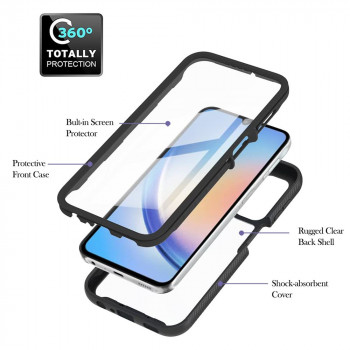 Husa telefon Samsung Galaxy A24 + Folie - Techsuit Defense360 Pro - Black - Img 3