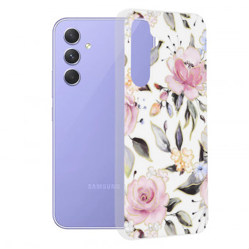 Husa telefon Samsung Galaxy A54 - Techsuit Marble Series - Chloe White