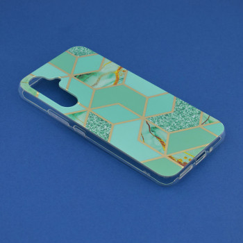 Husa telefon Samsung Galaxy A54 - Techsuit Marble Series - Green Hex - Img 2
