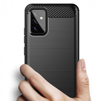 Husa telefon Samsung Galaxy A72 4G / A72 5G - Techsuit Carbon Silicone - Black - Img 3