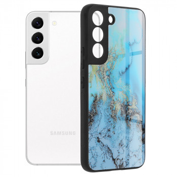 Husa telefon Samsung Galaxy S22 5G - Techsuit Glaze Series - Blue Ocean