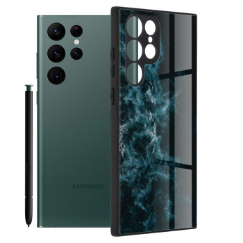 Husa telefon Samsung Galaxy S22 Ultra 5G - Techsuit Glaze Series - Blue Nebula