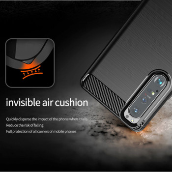 Husa telefon Sony Xperia 1 III - Techsuit Carbon Silicone - Black - Img 3