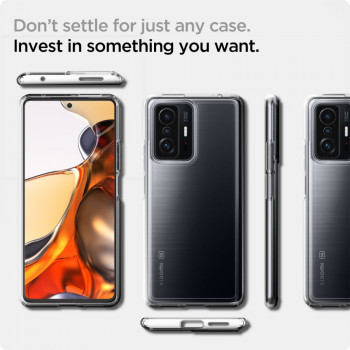 Husa telefon Xiaomi 11T / 11T Pro - Spigen Ultra Hybrid - Crystal Clear - Img 2