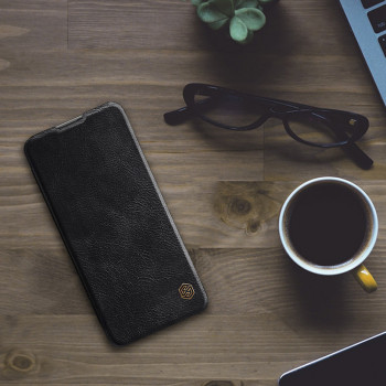 Husa telefon Xiaomi Mi 11 Lite / Mi 11 Lite 5G / 11 Lite 5G NE - Nillkin QIN Leather Case - Black - Img 4