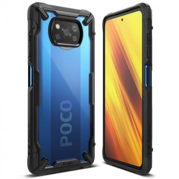 Husa telefon Xiaomi Poco X3 / Poco X3 NFC / Poco X3 Pro - Ringke Fusion X - Black - Img 2
